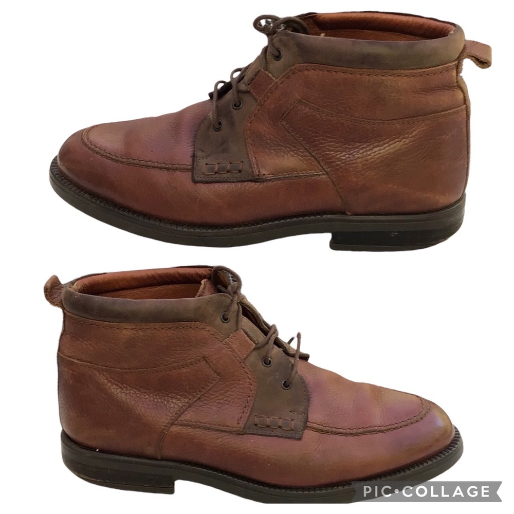 Johnston & Murphy Men’s Leather Boots, Size 10.5, Brown, EUC 020 04286 2